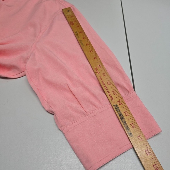 Pomander Place Shirt Womens XXXL‎ Pink Adair Boyfriend 3/4 Sleeve Tuckernuck - Picture 9 of 12